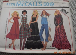 McCall's 5819 GIRLS RUFFLE SUNDRESS JUMPER TOP PATTERN Sz 6-8 Uncut - Picture 1 of 2