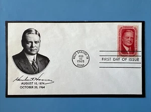 1269 Herbert Hoover FDC Majestic Cachet Aug 10 1995 West Branch IA - Picture 1 of 2