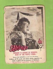SCANLENS 1964 SAMURAI TV CARD #55 SHUSAKU & PUPPET NINJA