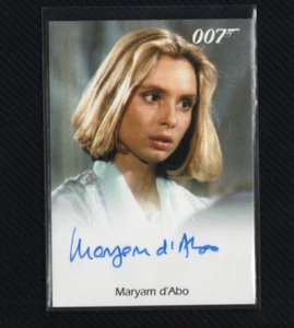 James Bond Archives 2016 Spectre Autograph Auto Maryam d'Abo as Kara Milovy - Picture 1 of 4