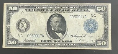 1914 $50 Federal Reserve Note - Philadelphia - Image 1 of 4
