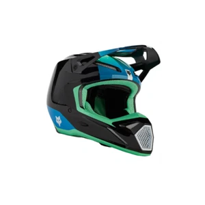 2024 Fox V1 Ballast Motocross Helmet Black Blue Adults - Picture 1 of 3