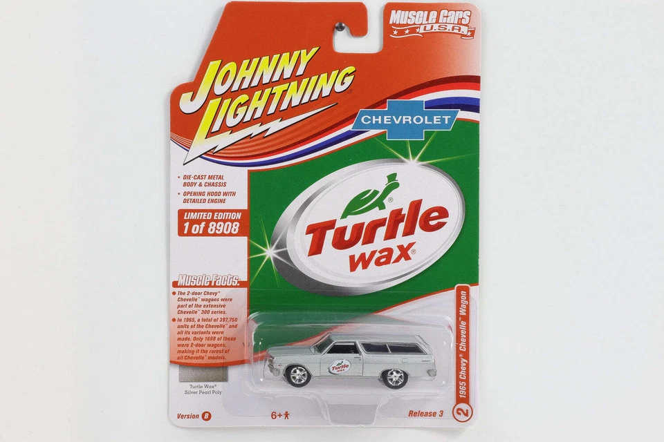 1:64 1965 Chevrolet Chevelle Wagon Johnny Lightning Muscle Cars - Immagine 1 di 1