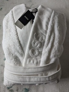 BOSS HUGO BOSS Terry bathrobe with logo embroidery £170 - Picture 1 of 5