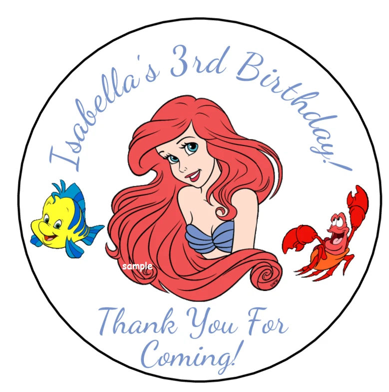 12 pegatinas personalizadas para fiestas de cumpleaños para niños etiquetas de favoritos etiquetas de 2,5" personalizadas Foto 1 de 1