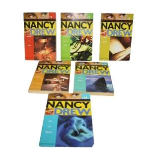 Nancy Drew Girl Detective Paperback Book Lot Of 6 Carolyn Keene Mysteries - Picture 1 of 6