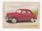 Belgium Trade Card Chromos Jacques series Superchocolat 1951 Fiat 500