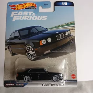1991 BMW M5 HOT WHEELS FAST AND FURIOUS 4/5 BLACK PREMIUM - Picture 1 of 1