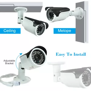 4MP POE CCTV IP Kamera H.265/H.264 Nachtansicht Home P2P Onvif Android/iOS IP66 - Bild 1 von 12