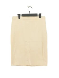 Moschino Women's Midi Skirt UK 12 Yellow Cotton with Other Straight & Pencil - Picture 1 of 7