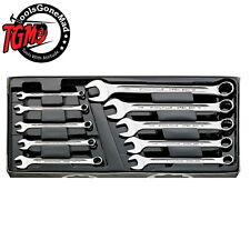 Stahlwille 10pc 1/4-3/4" Imperial Ring Open End Combination Spanner Set 13a/10KT