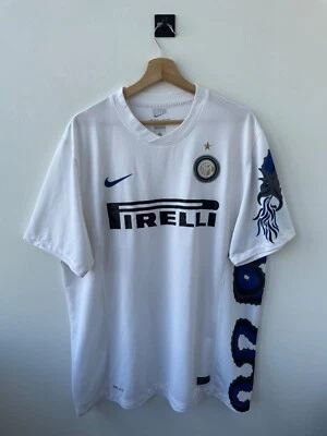 CAMISA DE FUTEBOL INTER MILAN 2010/2011 FORA DE CASA CAMISA MAGLIA CAMISA NIKE tamanho XL - Imagem 1 de 4