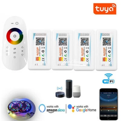 5-24V Tuya Wireless LED WiFi APP Smart Controller ,2.4G RF Remote For led strip - Image 1 of 4
