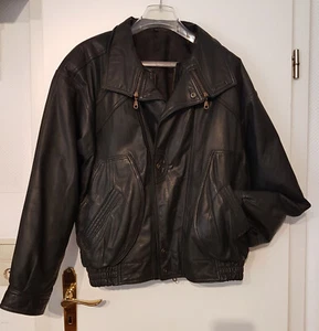 Lederjacke⭐ Wie Neu! NFL Sehr Hochwertig Gr.54 Blouson Retro Vintage - Bild 1 von 15