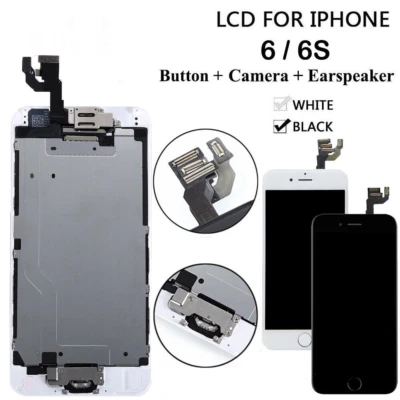 For iPhone 6S 6 Plus LCD Touch Screen Full Replacement with Home Button &Camera - Image 1 of 4
