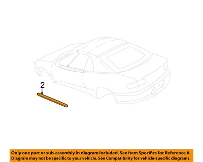 GM OEM 94-02 C1500 puerta suburbana exterior moldura-cuerpo lateral Mldg 22652296 Foto 1 de 2