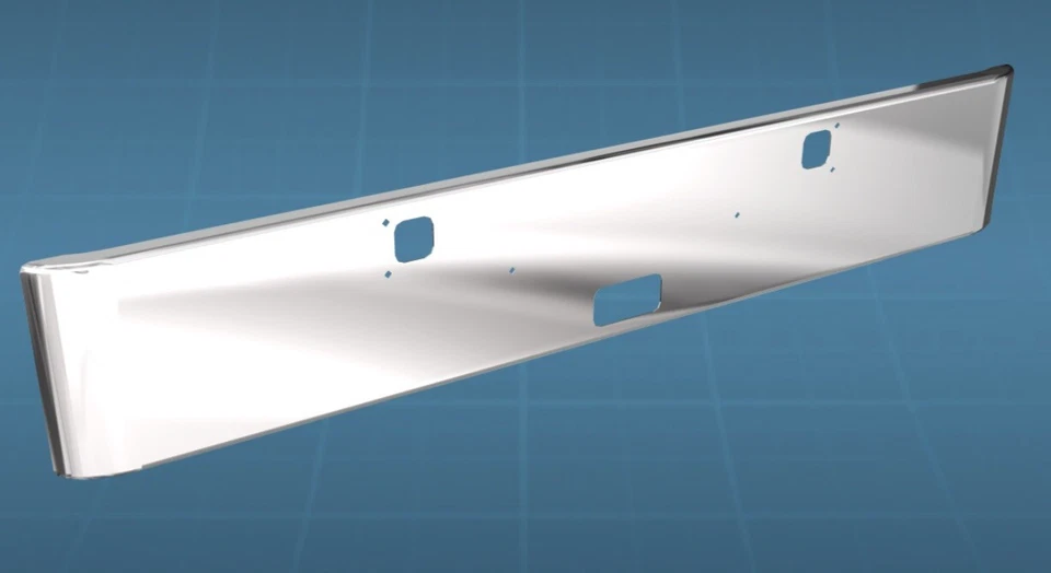 "Parachoques Kenworth W900B 18"" Texas SQ 1982+ W900L Hendrickson" Foto 1 de 1