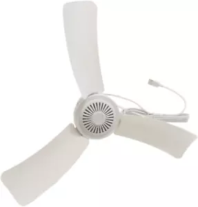 Portable Ceiling Fan Mini USB Tent Fans for RV, Camping, Outdoor Hanging Gazebo - Picture 1 of 12