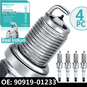 4 X Bujías de Iridio 90919-01233 SK16HR11 para Toyota Camry RAV4 Highlander EE. UU. - Imagen 1 de 9