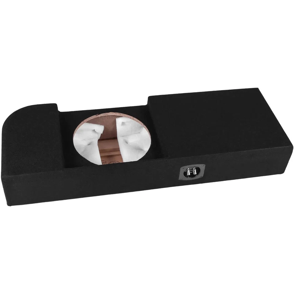 Se adapta a Ford F-150 Super 2015-2025 doble cabina caja de subwoofer con puerto único de 12" Foto 1 de 4