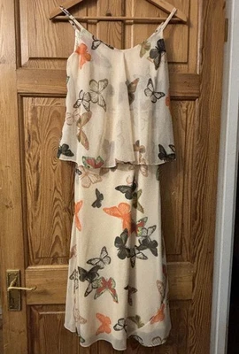 Butterfly By Matthew Williamson Butterfly Layered Strappy  Dress UK 8 - Image 1 of 4