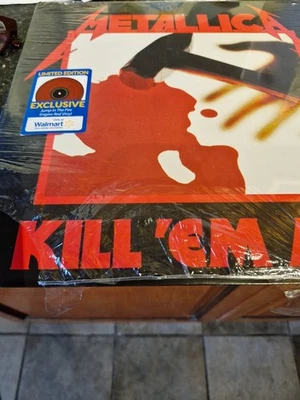 Kill em all- Metallica Red Vinyl- Separated shrink-torn  still sealed Import - Image 1 of 4