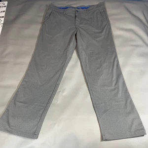 Twillory Gray Performance Pants - Mens 36x32 - Golf Technical Tailored Stretch - Picture 1 of 14