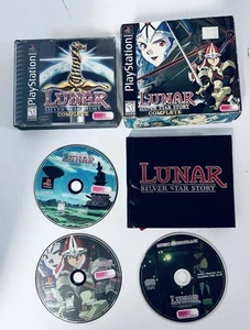 Lunar Silver Star Story Ps1 en caja con banda sonora de música, disco 2 y The Making - Imagen 1 de 16
