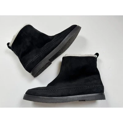 Jenni Kayne Booties Ankle Snow Boots Suede Shearling Lined Black Women’s 40 sz 9 - Image 1 of 4