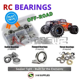 RCScrewZ Rubber Shielded Bearings rcr043r for RedCat Rampage MT V3 1/5 Gas | SET - Picture 1 of 16