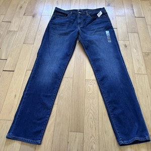 Gap Jeans Size 36 Blue Denim Slim Leg Gap Flex Cotton Stretch New L34 - Picture 1 of 12