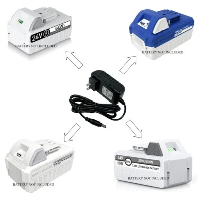 LIFTCHARGER Faster Charger Adapter for 24v Snow Joe IONMAX Battery,Fit Snow/Sun Joe,Auto Joe