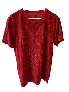 Express Men’s Red Graphic Short Sleeve Cotton Crew Neck T-Shirt Size Medium M - Picture 1 of 4