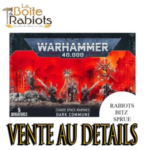 Warhammer 40000 Chaos Dark Commune Vente au détails Rabiots Bitz Sprue - Imagen 1 de 16