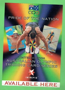 #T326, SYDNEY 2000 OLYMPIC INTREPID TRADING CARD PROMOTIONAL SHEET - Picture 1 of 1
