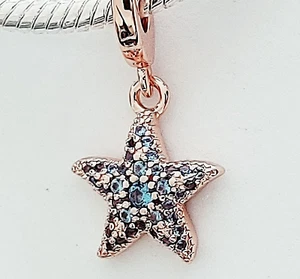 JOILE Gold Plated Star Stones Dangle Bead Charm Pendant for European Bracelets - Picture 1 of 4