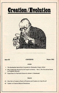 Creation / Evolution Journal #3 American Humanist Association NCSE Creationism - Picture 1 of 1