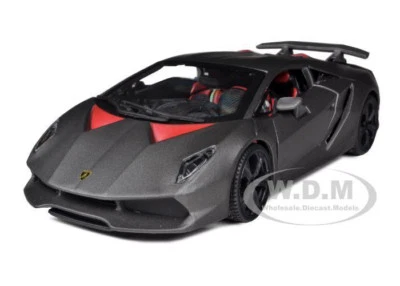 LAMBORGHINI SESTO ELEMENTO MATT GREY 1/24 DIECAST CAR MODEL BY BBURAGO 21061 - Image 1 of 4