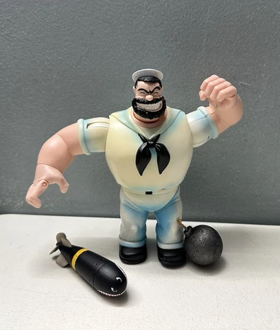 Mezco Popeye Bluto with White Sailor Uniform 5" Action Figure 2001 Complete Cover