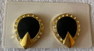 🚨🚨VTG vintage clip-on earrings, vintage mola earrings, clip earrings, metal - Picture 1 of 3