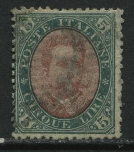 Italy 1889 5 lira used - Picture 1 of 1