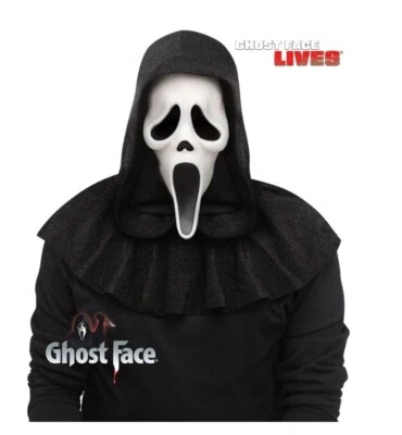 Official GHOST FACE® 25th Anniversary SCREAM Mask + Shroud Easter Unlimited 14+ - Image 1 of 2