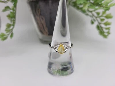 Кольцо-бомба для вечеринки размер 8 RBP2855 цитрин - Изображение 1 из 4