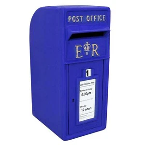 Royal Mail Buzón de Correos Azul Pilar de Hierro Fundido Buzón de Correos para - Imagen 1 de 13