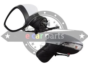 FORD FIESTA WS/WT 9/2008-2013 LEFT HAND SIDE DOOR MIRROR ELECTRIC HEATED BLACK - Picture 1 of 3