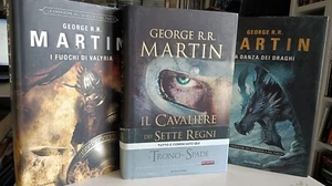 IL TRONO DI SPADE GAME OF THRONE LOTTO 3 LIBRI DANZA DRAGHI CAVALIERE FUOCHI M - Picture 1 of 5