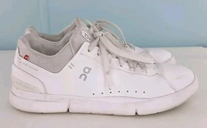 On Cloud The Roger Advantage White Running Shoes Sneakers Size 9.5 - Picture 1 of 7