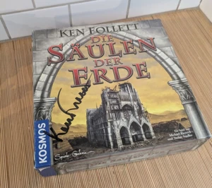 Die Saulen Der Erde By Ken Follett Board Game Signed! Pillars of the Earth - Picture 1 of 19