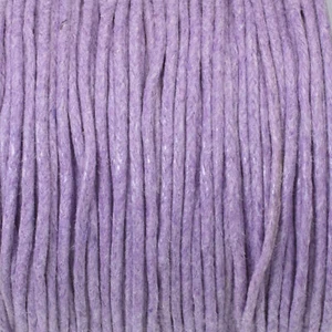 Lavender 1mm Waxed Cotton Cord - 25 Meters - Jewelry and Craft String - Picture 1 of 4