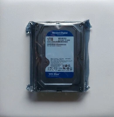 HARD DISK INTERNO 3,5" 1TB SATA WESTERN DIGITAL CAVIAR BLU 1000 GB HDD WD10EZEX - Immagine 1 di 3